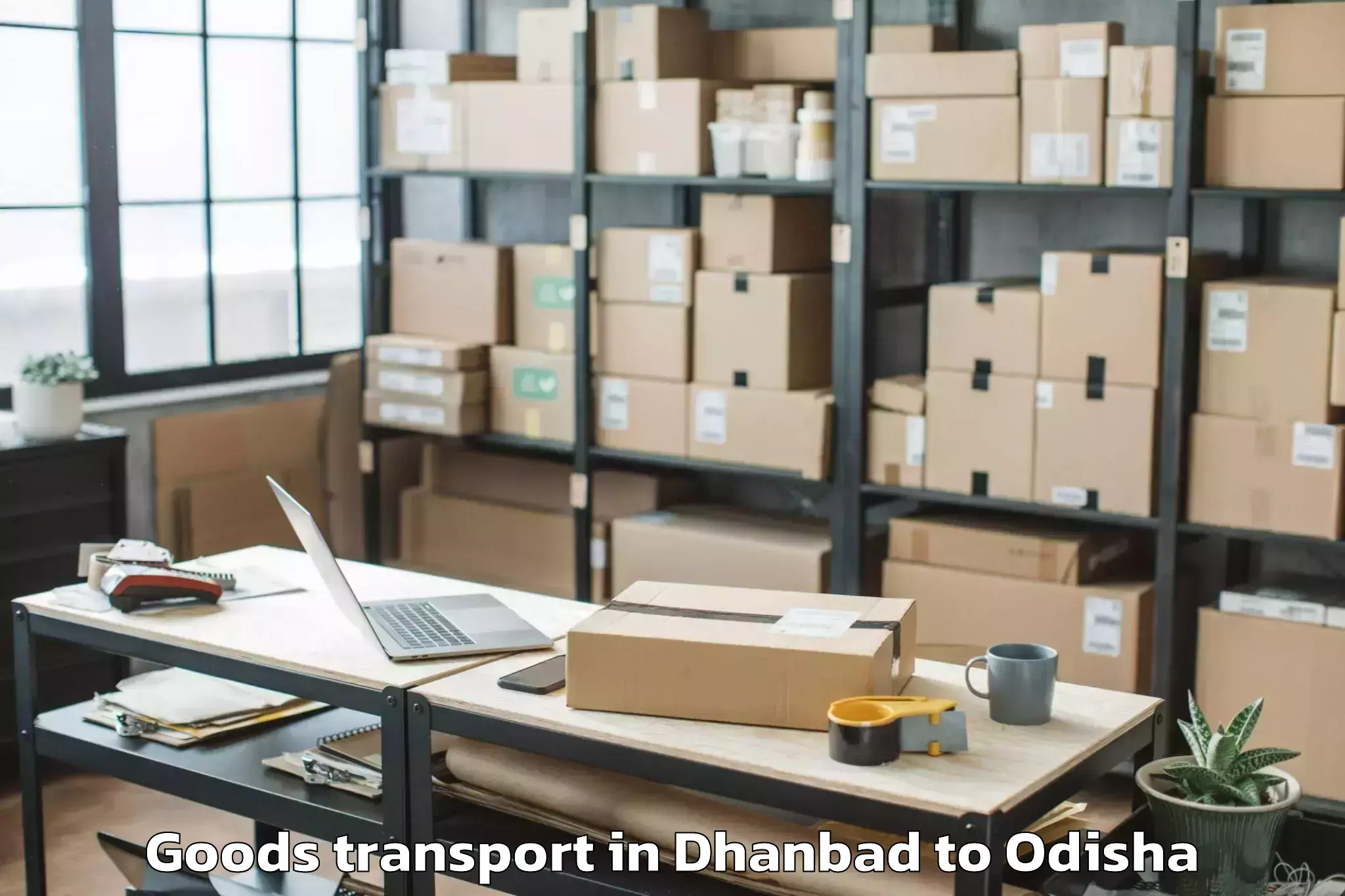 Dhanbad to Berhampur Goods Transport Booking